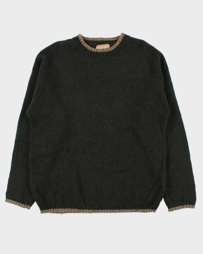 Vintage 00s Woolrich Speckled Yarn Crewneck Wool Knit Jumper - M