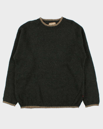 Vintage 00s Woolrich Speckled Yarn Crewneck Wool Knit Jumper - M