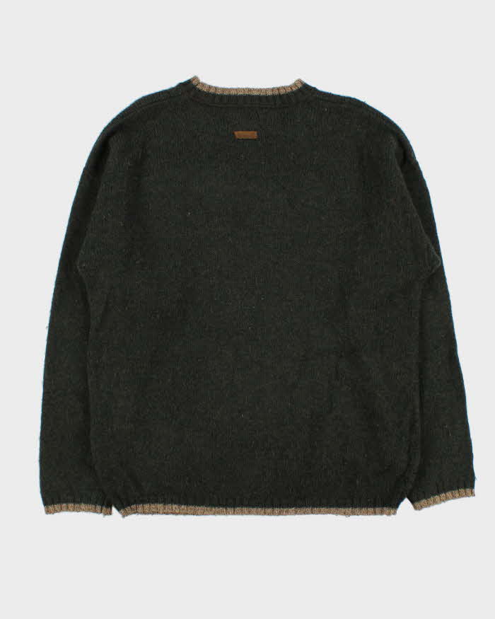 Vintage 00s Woolrich Speckled Yarn Crewneck Wool Knit Jumper - M