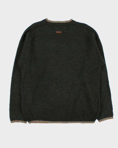 Vintage 00s Woolrich Speckled Yarn Crewneck Wool Knit Jumper - M