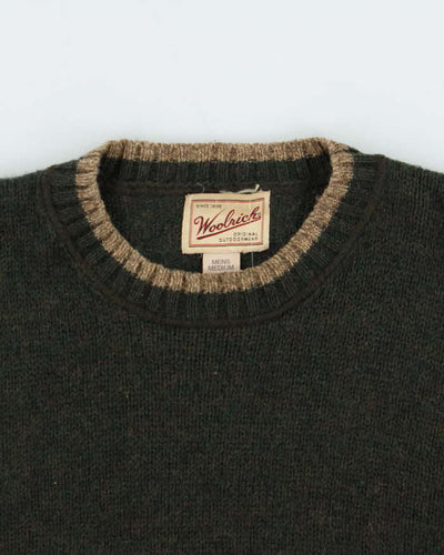 Vintage 00s Woolrich Speckled Yarn Crewneck Wool Knit Jumper - M