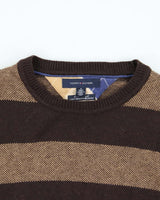 Vintage Y2K 00s Tommy Hilfiger Striped Wool Oversized Crewneck Knit Jumper - M