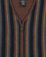 Vintage 90s Index Wool Blend Zip-up Knit Vest - M
