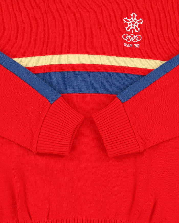 Vintage 1988 Winter Olympics Team Canada Crewneck Knit Jumper - S