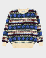 Vintage 1980s McGregor Wool Nordic Chunky Crewneck Knit Jumper - L