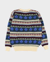 Vintage 1980s McGregor Wool Nordic Chunky Crewneck Knit Jumper - L