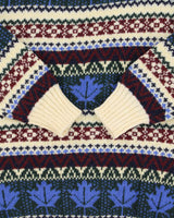 Vintage 1980s McGregor Wool Nordic Chunky Crewneck Knit Jumper - L