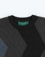 Vintage 1990s Tundra Zig Zag Crewneck Knit Jumper - M