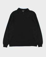 Vintage 1990s Rossi Collezioni Cashmere Collared Quarter-Zip Knit Jumper - M