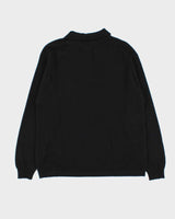 Vintage 1990s Rossi Collezioni Cashmere Collared Quarter-Zip Knit Jumper - M