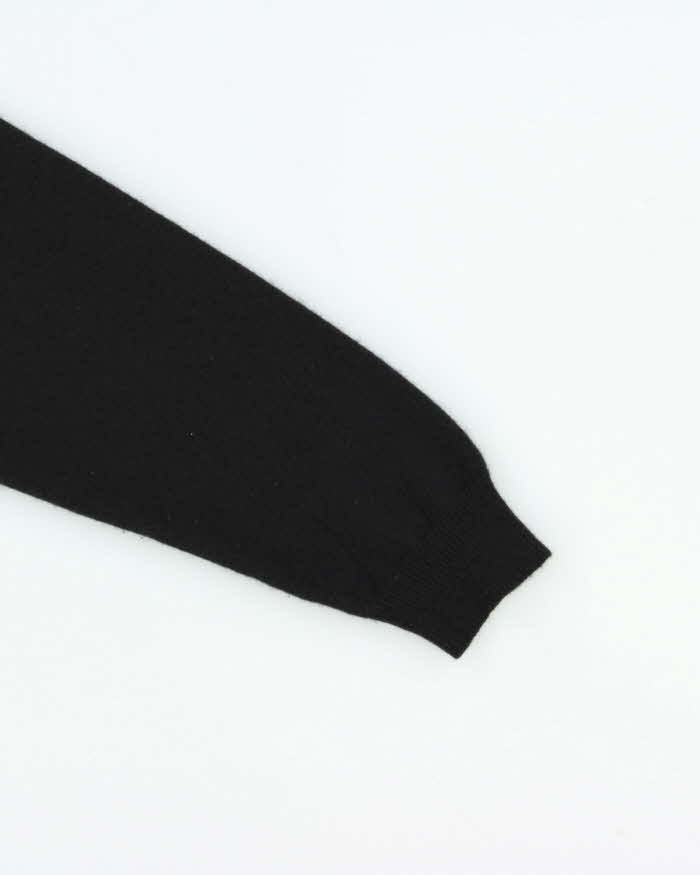 Vintage 1990s Rossi Collezioni Cashmere Collared Quarter-Zip Knit Jumper - M