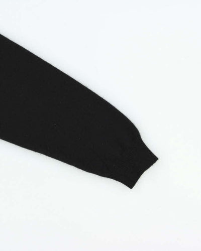 Vintage 1990s Rossi Collezioni Cashmere Collared Quarter-Zip Knit Jumper - M