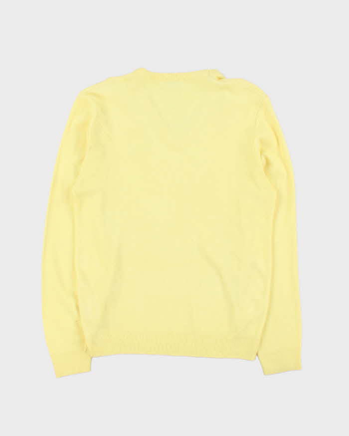 Vintage 1980s IZOD Lacoste V-Neck Knit Jumper - M
