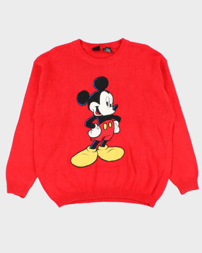 Vintage 1990s Micky Unlimited Embroidered Crewneck Knit Jumper - L
