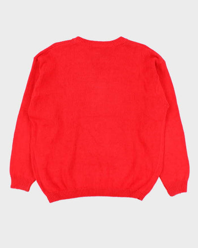 Vintage 1990s Micky Unlimited Embroidered Crewneck Knit Jumper - L