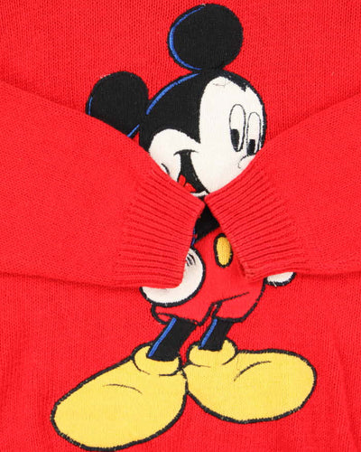 Vintage 1990s Micky Unlimited Embroidered Crewneck Knit Jumper - L