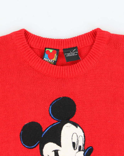 Vintage 1990s Micky Unlimited Embroidered Crewneck Knit Jumper - L