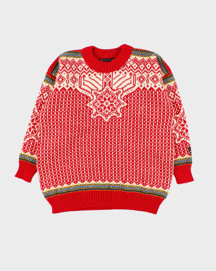 Vintage 00s Devold Nordic Chunky Crewneck Knit Jumper - XS