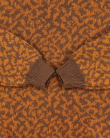 Vintage 1980s Yves Saint Laurent Patterned Wool High Neck Knit Jumper - L
