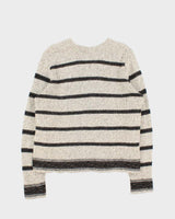 Vintage 1990s Quest Wool Striped V-Neck Knit Jumper - M