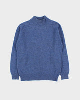 Vintage 1980s Speckled Yarn Wool High-Neck Knit Sweater - M