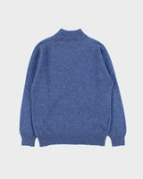 Vintage 1980s Speckled Yarn Wool High-Neck Knit Sweater - M