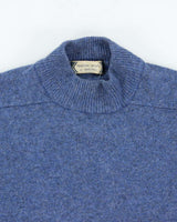 Vintage 1980s Speckled Yarn Wool High-Neck Knit Sweater - M
