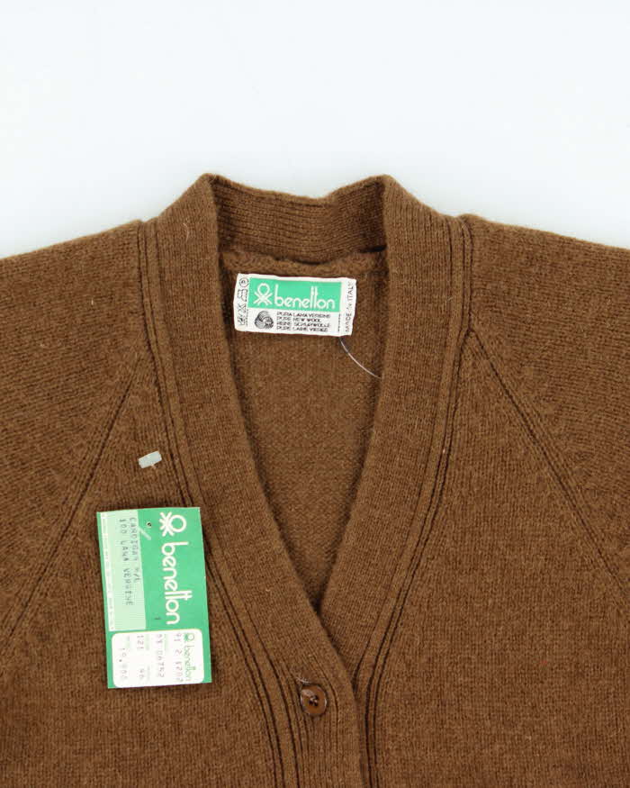 DSWT Vintage 1970s Benetton Made In Italy Wool Cardigan - S
