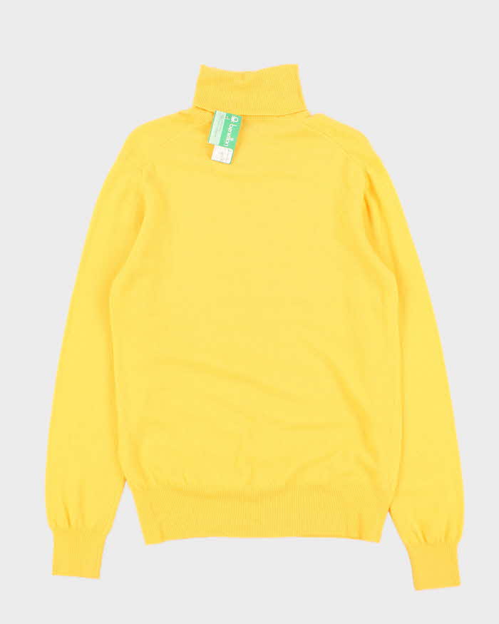 DSWT Vintage 1970s Benetton Wool Roll-Neck Knit Jumper - XL