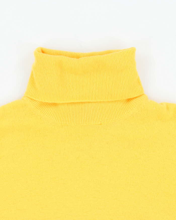 DSWT Vintage 1970s Benetton Wool Roll-Neck Knit Jumper - XL
