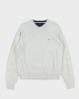 Vintage Y2K 00s Tommy Hilfiger V-Neck Knit Jumper - M