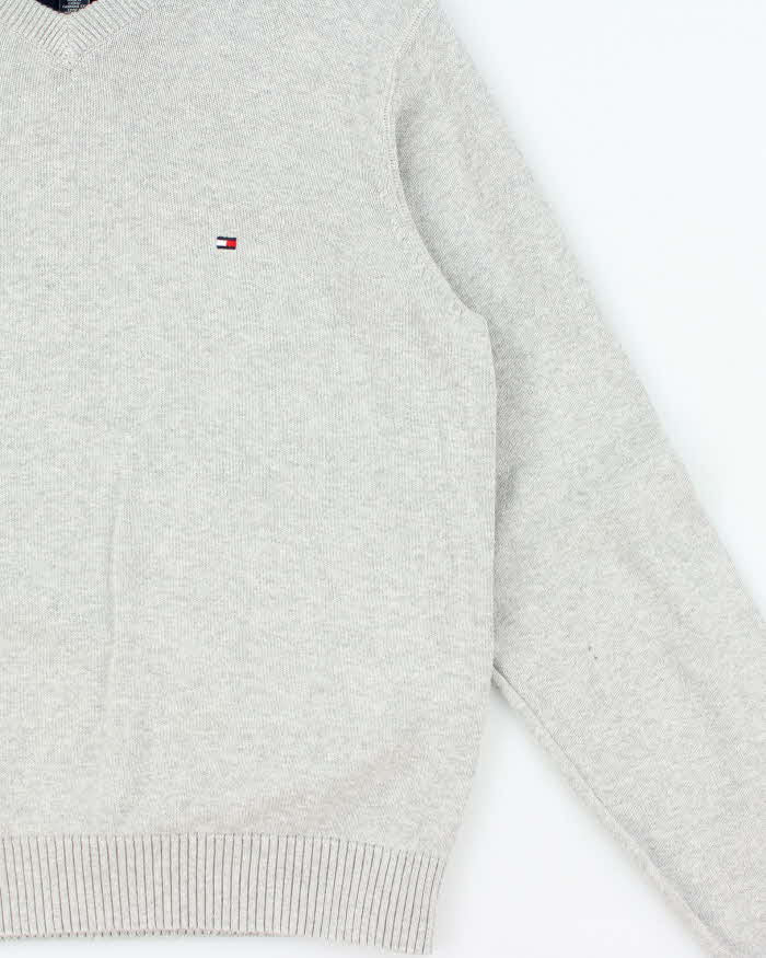 Vintage Y2K 00s Tommy Hilfiger V-Neck Knit Jumper - M