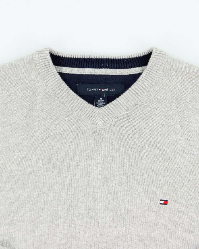 Vintage Y2K 00s Tommy Hilfiger V-Neck Knit Jumper - M