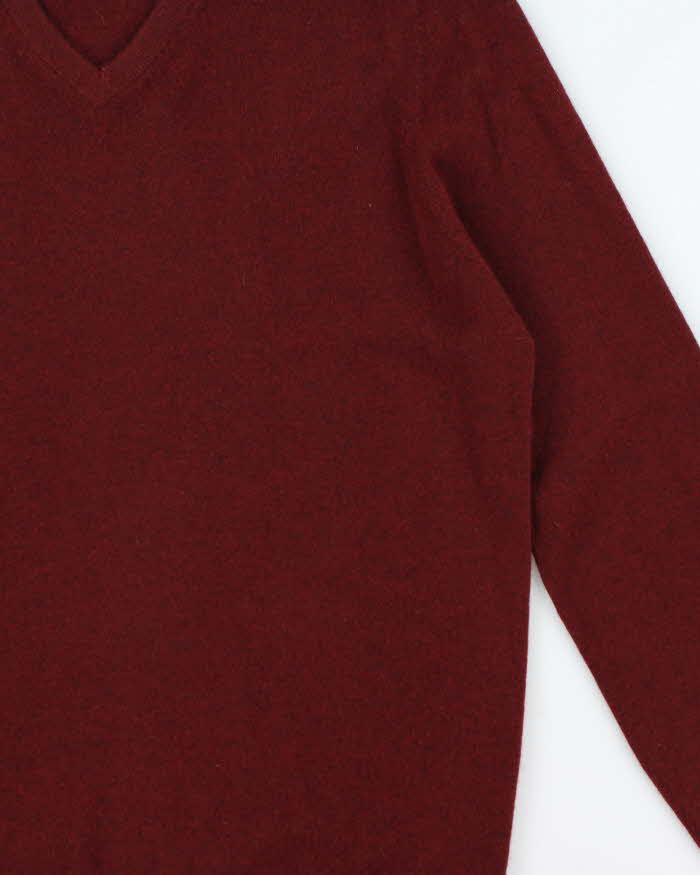 Lands' End Cashmere V-Neck Knit Jumper - XL