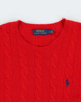 Vintage Ralph Lauren Wool &amp; Cashmere Aran Knit Jumper - S