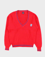 Vintage 1990s Gant The Rugger V-Neck Knit Jumper - M