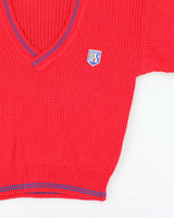 Vintage 1990s Gant The Rugger V-Neck Knit Jumper - M