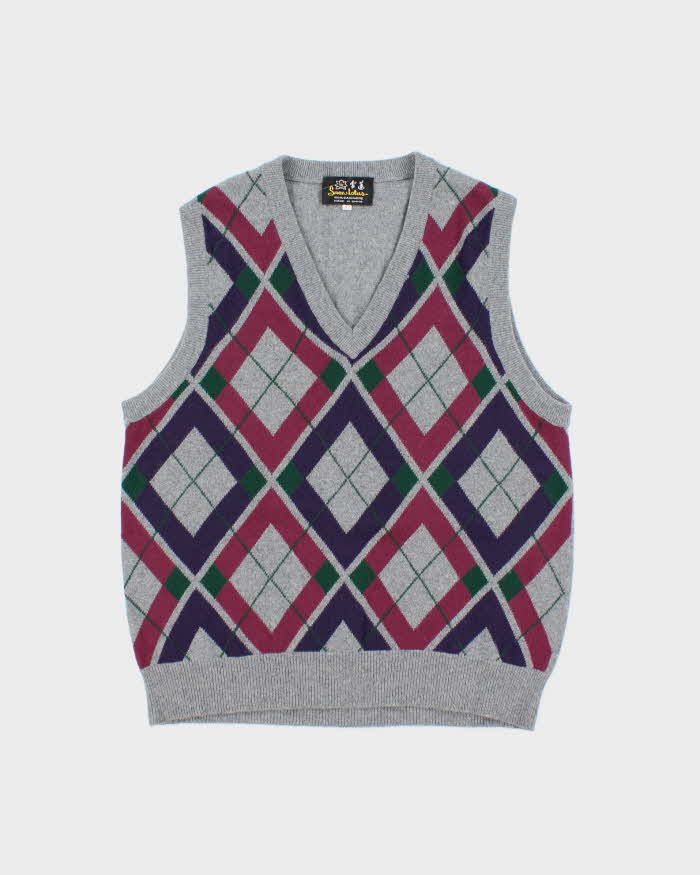 Vintage Snow Lotus Cashmere Tank Knit - L