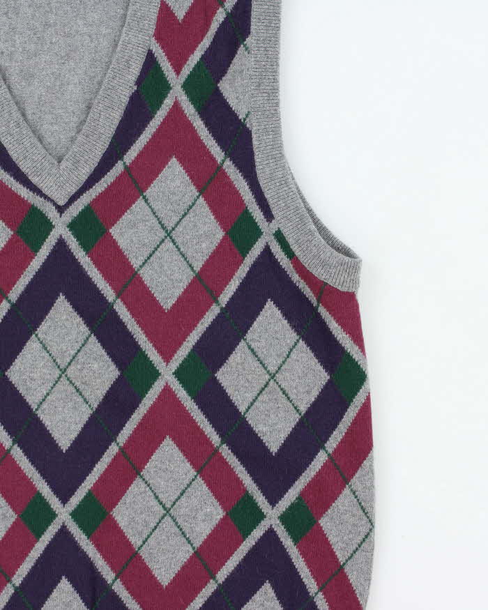 Vintage Snow Lotus Cashmere Tank Knit - L
