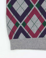 Vintage Snow Lotus Cashmere Tank Knit - L