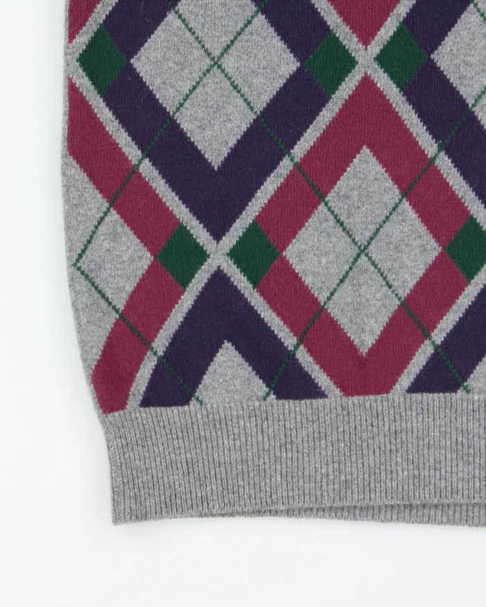 Vintage Snow Lotus Cashmere Tank Knit - L