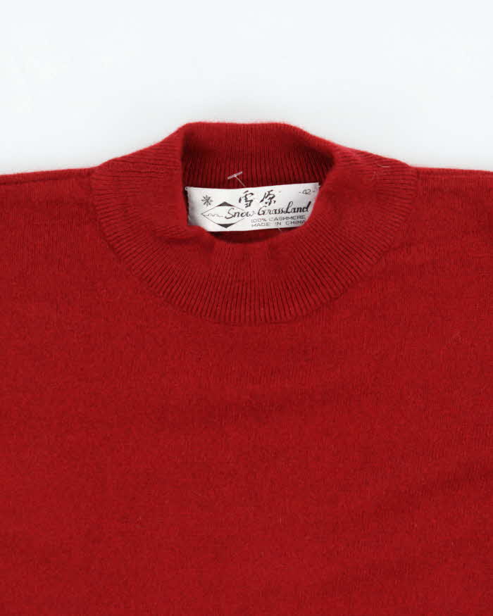 Vintage Snow Grassland Cashmere Jumper - L