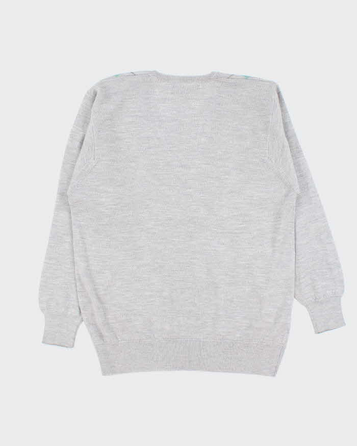 Vintage Pringle V-neck Wool Jumper - L