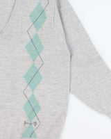 Vintage Pringle V-neck Wool Jumper - L