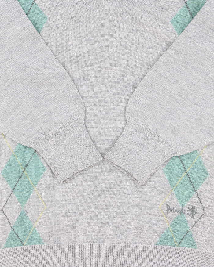 Vintage Pringle V-neck Wool Jumper - L