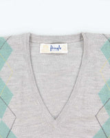 Vintage Pringle V-neck Wool Jumper - L