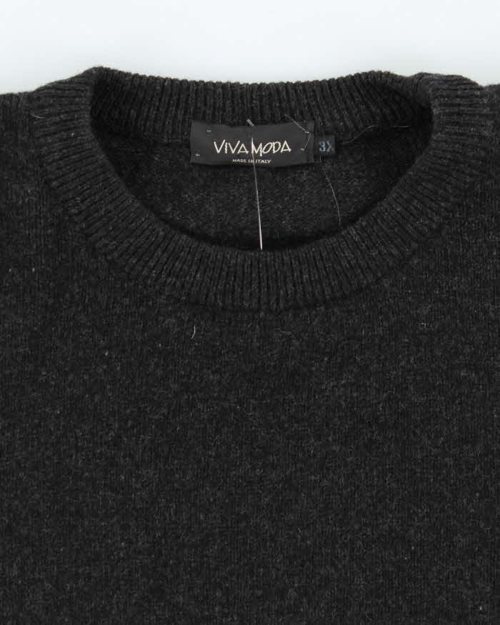 Vintage Viva Moda Crew Neck Wool Jumper - 3XL