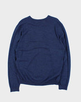 DSWT Vintage Brooks Brothers Extra Fine Merino Wool V-Neck Knit Jumper - L