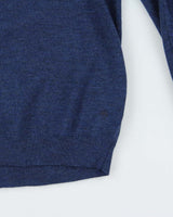 DSWT Vintage Brooks Brothers Extra Fine Merino Wool V-Neck Knit Jumper - L