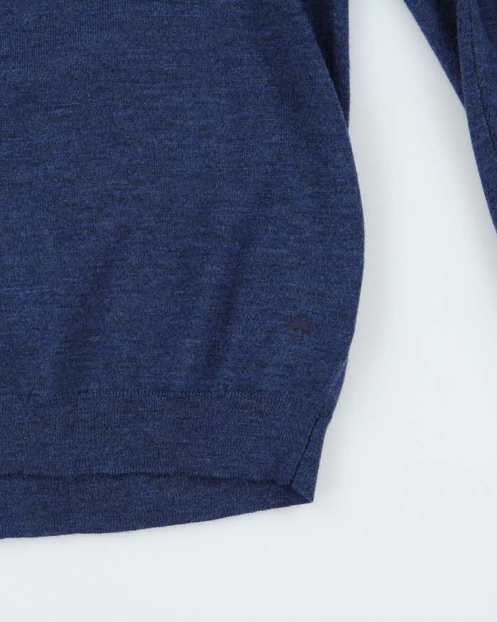 DSWT Vintage Brooks Brothers Extra Fine Merino Wool V-Neck Knit Jumper - L